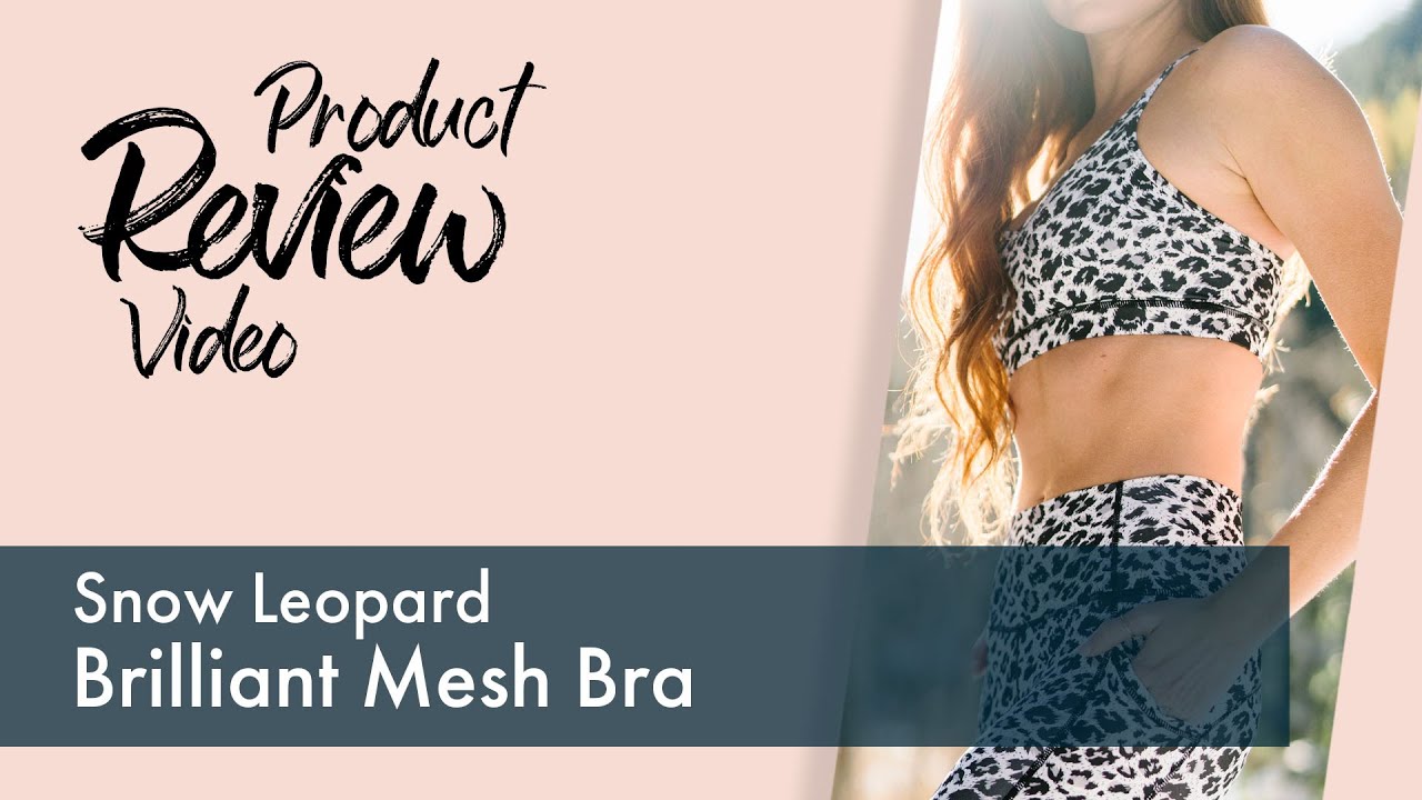 Leopard brilliant mesh bra Clearance