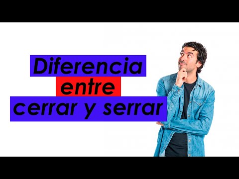 Vídeo: Diferencia Entre Cerrar Y Cerrar