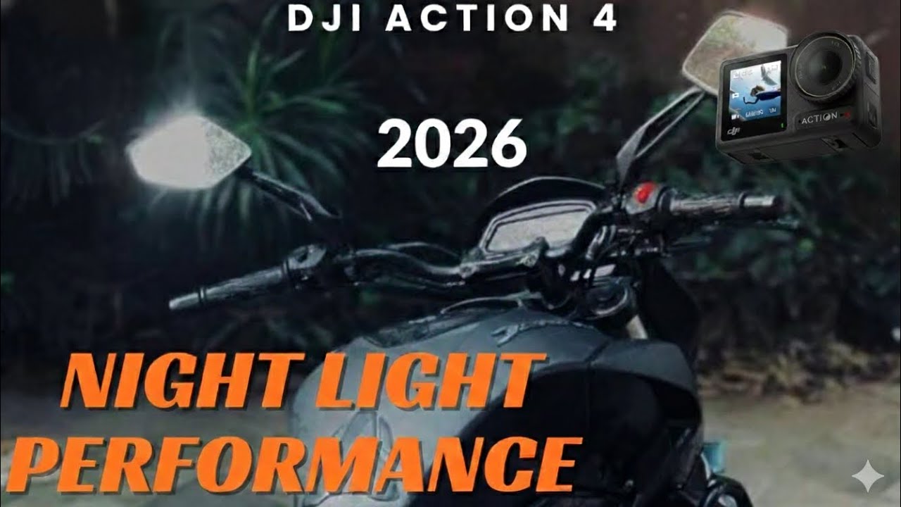 DJI Action 4 Night Moto Vlogging| Best Action Camera Under 20000| DJI ACTION 4 vs 5 pro vs 6