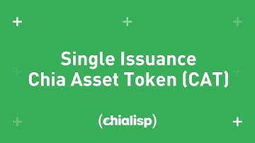 Single Issuance Chia Asset Token (CAT) | Chialisp