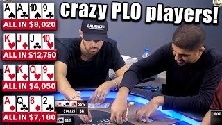 These Guys CAN'T WAIT to Get Their Chips in Fast Enough! A Pot Limit Omaha Poker Video