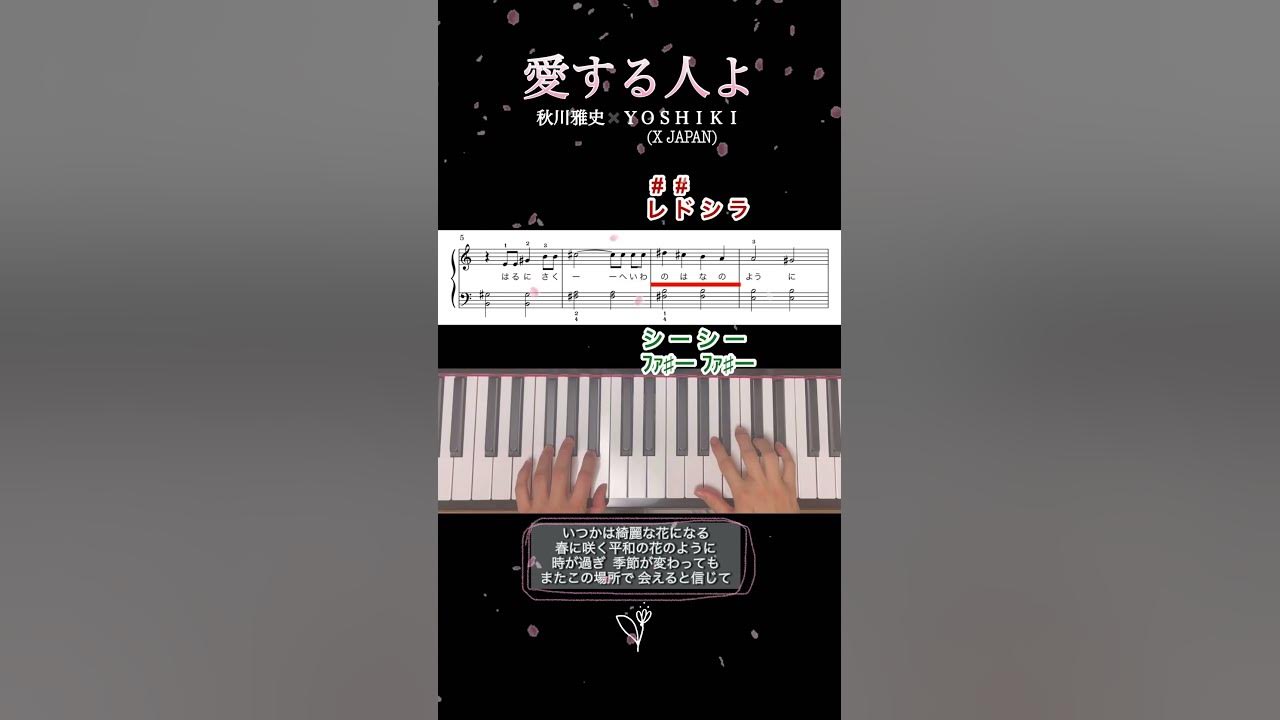 愛する人よ 秋川雅史 yoshiki X JAPAN 楽譜 簡単 ピアノ YouTube 愛する人よ 秋川雅史 yoshiki X JAPAN 楽譜 簡単 ピアノ YouTube