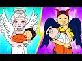 Oh No! SQUID GAME Doll Swap Elsa Orphan - Sinister Devil vs Poor Angel | Paper Dolls Story Animation