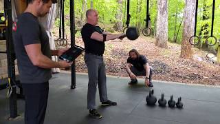 Measuring the power of kettlebell swings with the PUSH 2.0 device