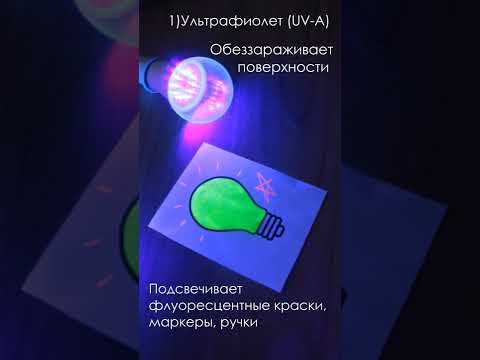 Лампа 2 в 1-  ультрафиолет + обычное освещение