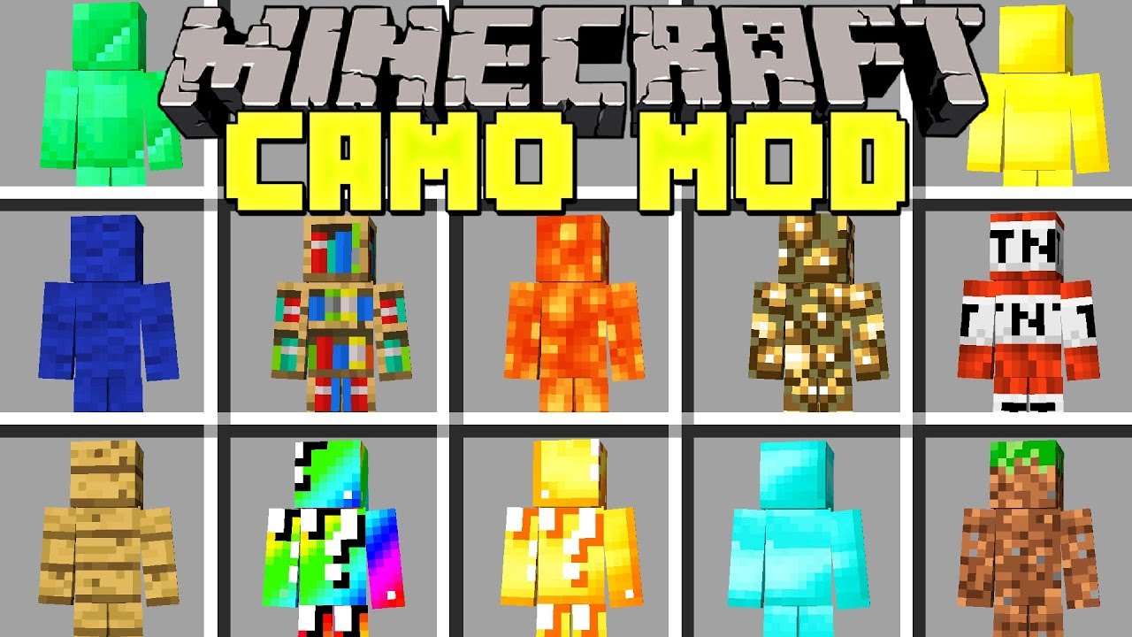 Minecraft Camo Mod Turn Invisible Anywhere Modded Mini Game - minecraft camo mod turn invisible anywhere modded mini game