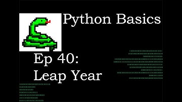 Python Basics Leap Year