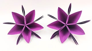 Easy Paper FLOWERS  How to make a paper flower