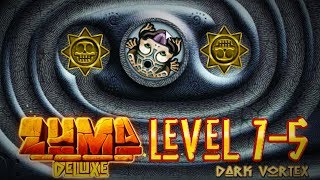 Zuma Deluxe (PC) - Popo Poyolli - Level 7-5- Dark Vortex Gameplay