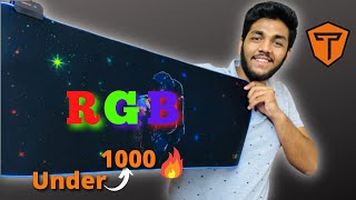 TUKZER ⚡RGB GAMING MOUSE PAD⚡ | WATERPROOF | SCRATCH PROOF | BEST BUGDET MOUSE PAD | 999/- ONLY.⚡