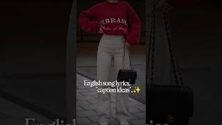 English song lyrics captions ideas #caption #instagram #aesthetic #captionideas Profile