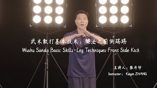 Wushu Sanda Basic Skills-Leg Techniques-Front Side Kick