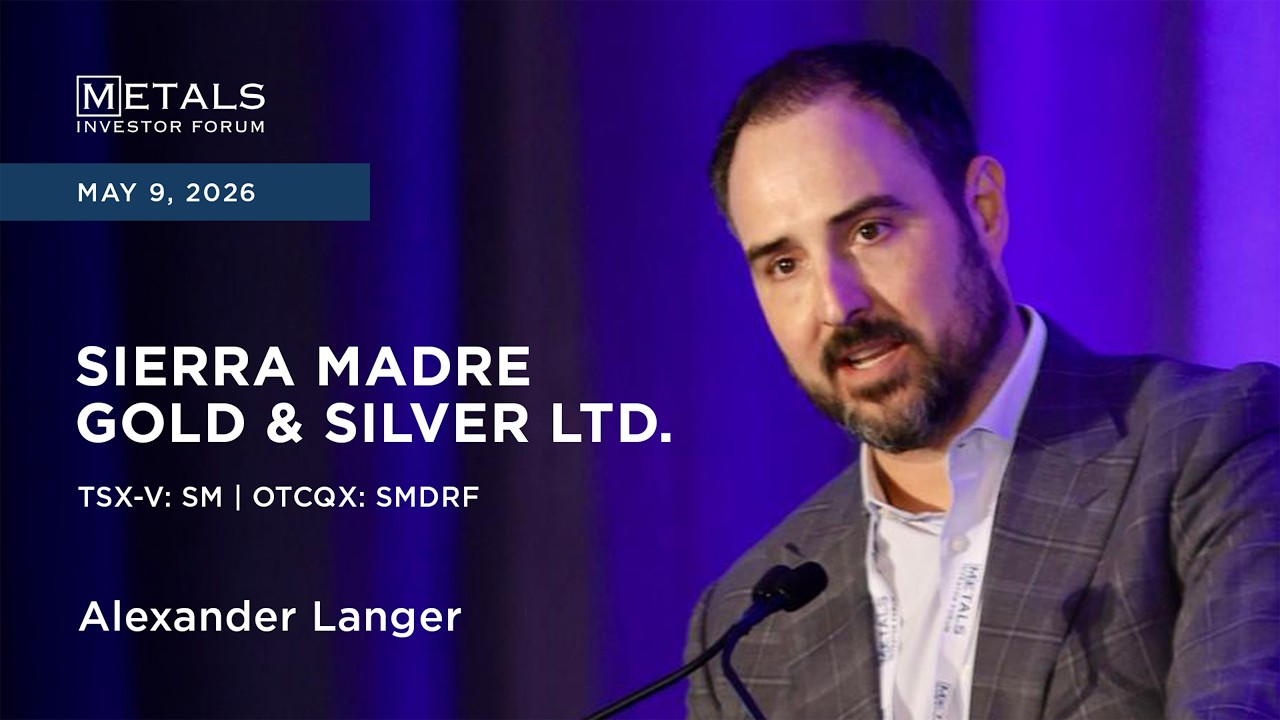 Alexander Langer of Sierra Madre Gold & Silver presents at Metals Investor Forum in Vancouver