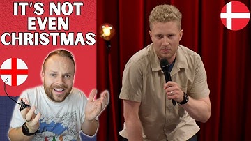 Englishman Reacts to... Danish Stand-up Jakob Thrane - "Last Christmas on the Train"
