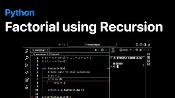 Factorial Program using Recursion in Python Language | ProgramGuru.org