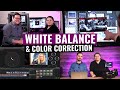 White balance  color correction for broadcast