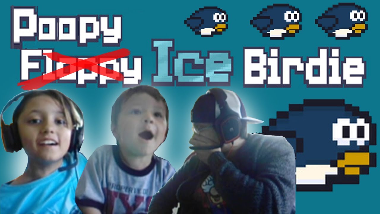 angry birds telepods stella Lets Play: Poopy (Flappy) Ice Birdie w/ Lex, Chase & Dad (iOS Face Came Gameplay)
