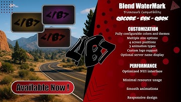 Blend Developement WaterMark FiveM Standalone Script - Premium Server Branding