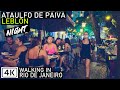 Walking in Leblon at Night 🇧🇷 | Rio de Janeiro: Ataulfo de Paiva Ave | Brazil |【4K】  2020