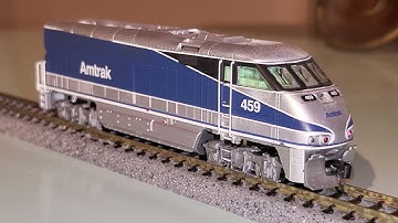 Athearn N Scale F59PHI Amtrak Pacific Surfliner Unboxing and Run With DCC and Sound