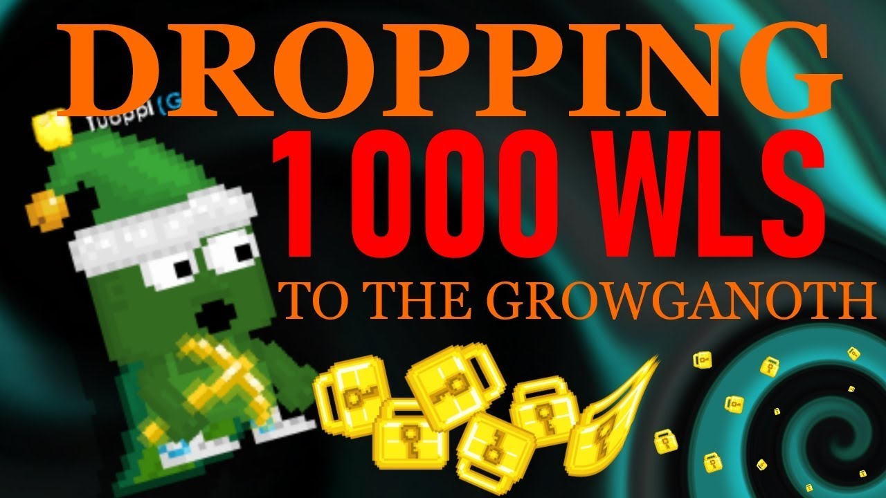 Growtopia - Dropping 1 000 WLS to the Growganoth! -Halloween 2018