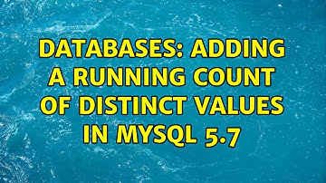 Databases: Adding a running count of distinct values in MySQL 5.7