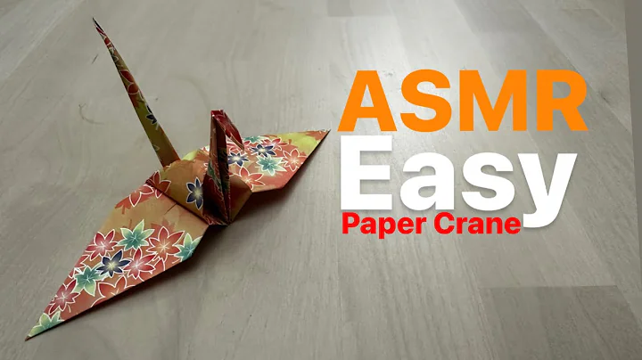 ASMR Origami How to make a Paper Crane (no talking)