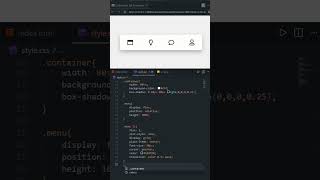 🔥 Animated Navbar with Glowing Active Tab | HTML CSS JavaScript | #htmlcss #coding #js #shorts