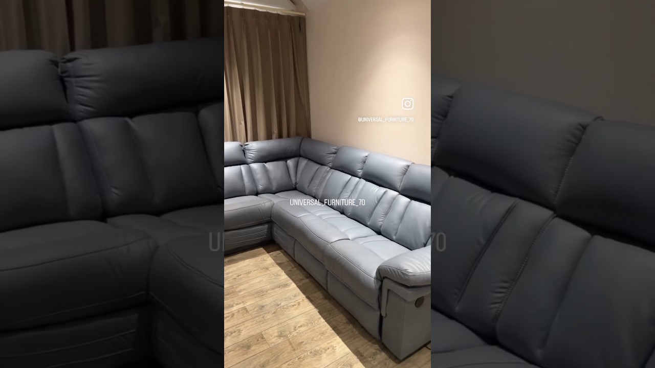 Home theatre designed by Universal Furniture with recliner sofa lcd panel and dining table 