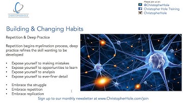 Habits: Repetition and deep practice