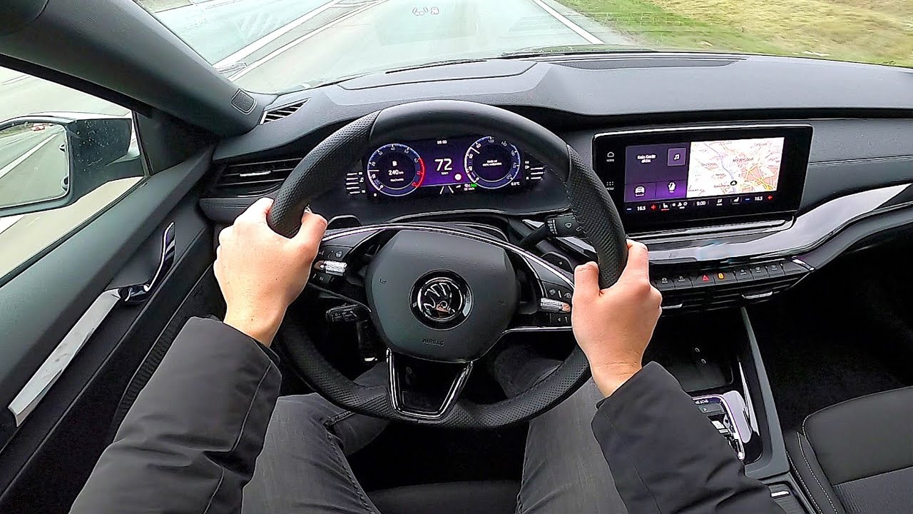 2022 Skoda Octavia Combi Sportline 4x4 2.0 TSI - pov test drive 