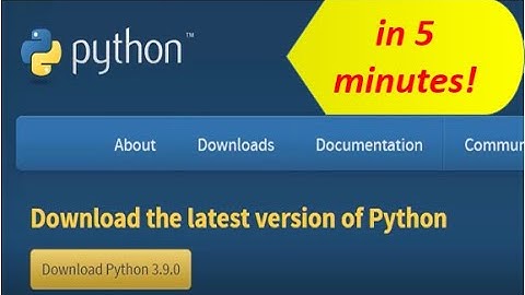 How to install Python 3.9.0 on windows 10 | Latest Version