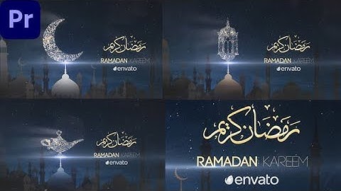 Premiere Pro Template: Ramadan Kareem + Free Font