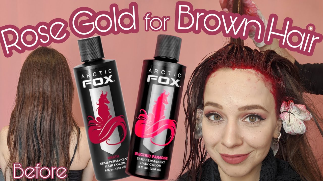 Dying Brown Hair Pink- No Bleach No Damage Arctic Fox Review 