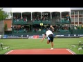 Olympic trials javelin 2nd throw 8186m 2687