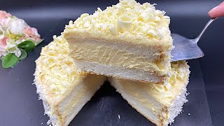 🍰 Cake in 5 minutes! Everyone is looking for this recipe! Cake that melts in your mouth! Angel cak