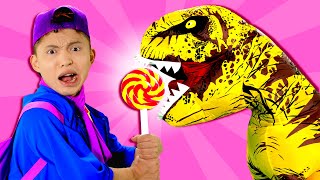 Dino Dino Give My Lollipop + More | Nursery Rhymes & Kids Songs | Dominoki