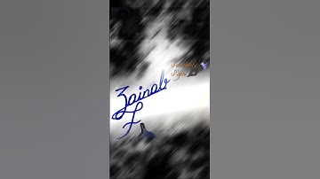 Zainab Fatima Name Signature writing video #shorts #signature #cursivewriting #howtosign #sign #pen