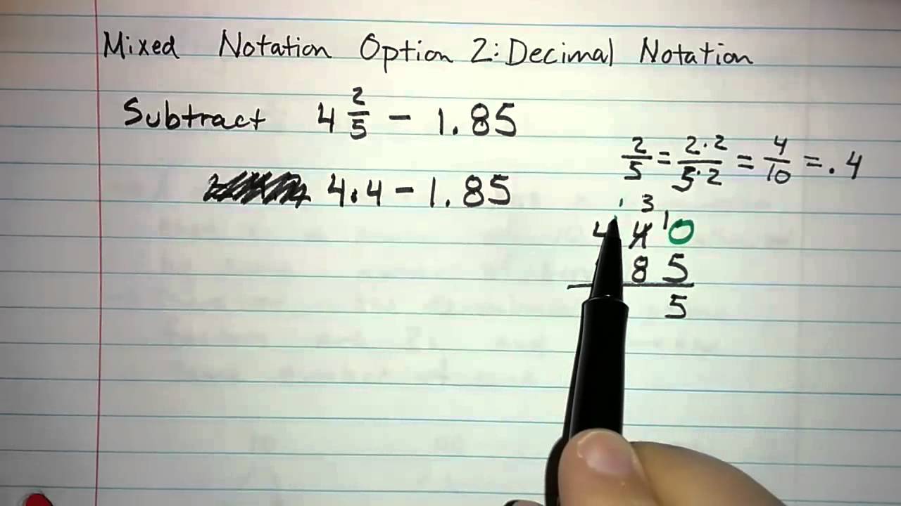 B.10.7 - Mixed Operations, Option 2: Decimal Notation - YouTube