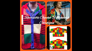 How to Crochet Harry Styles Cardigan | JWAnderson Patchwork Inspired | Reversible Patchwork Crochet