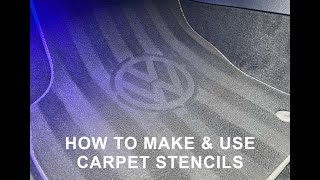 How to make and use carpet stencils for detailing| Pro detailing and valeting tips