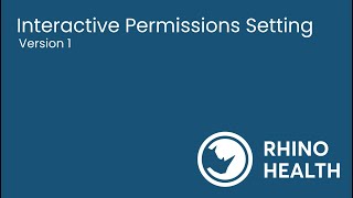 Creating a New Project with our New Interactive Permissions Settings
