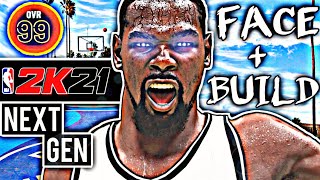 KEVIN DURANT FACE CREATION 2K21 NEXT GEN + KEVIN DURANT BUILD 2K21 NEXT GEN 