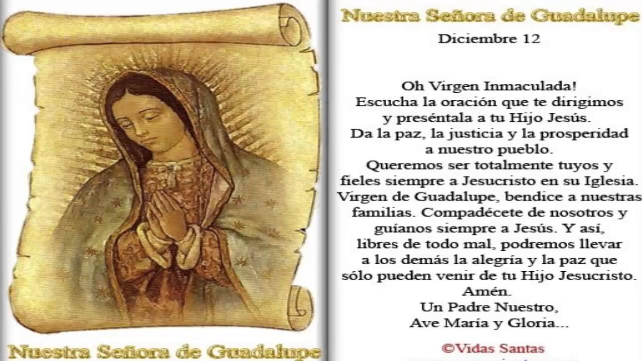 Oracion A La Virgen De Guadalupe Slidesharefile 3db