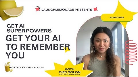 Get Your AI To Remember You