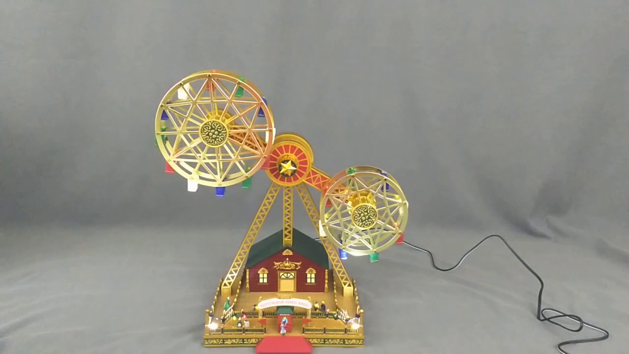 Mr. Christmas double ferris wheel - YouTube