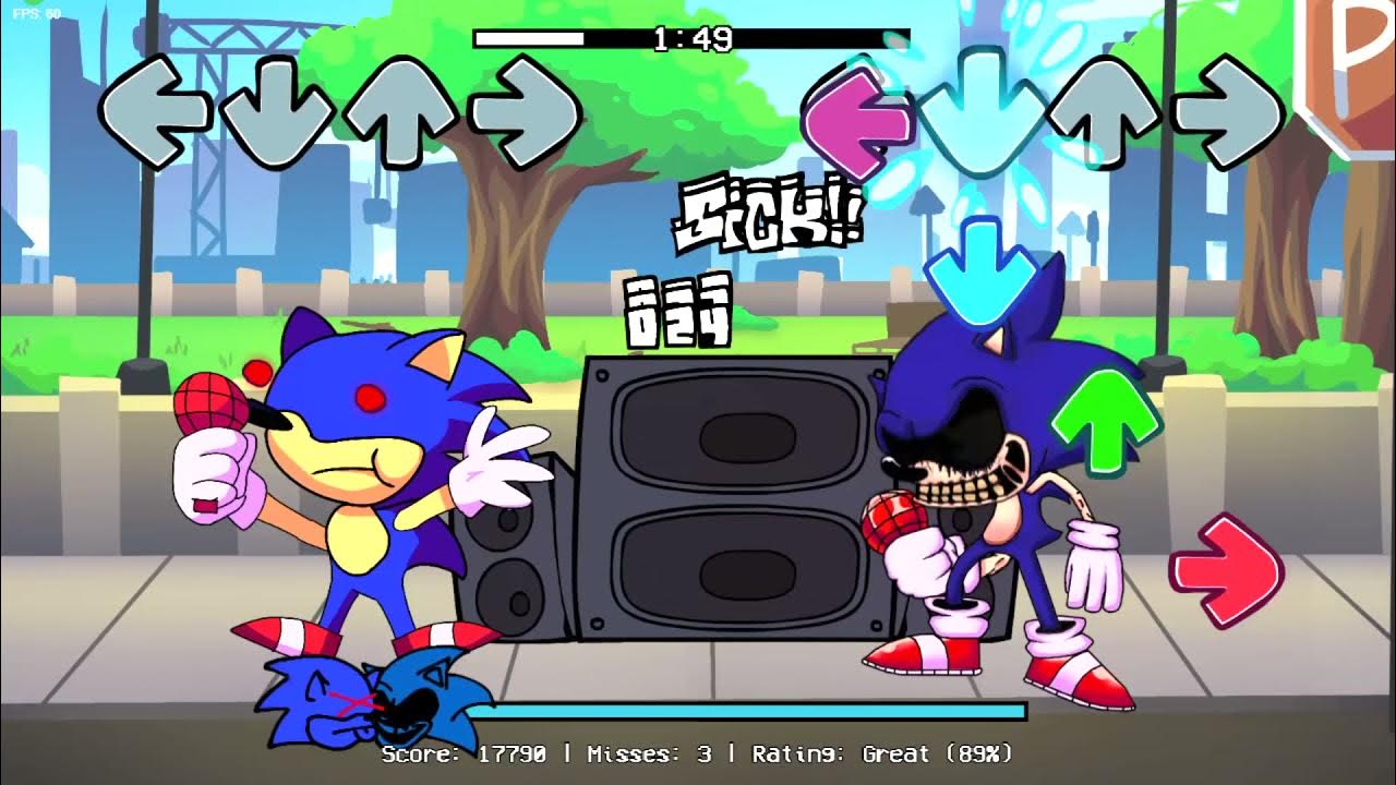 FNF: Sunky And Sonic.EXE Sings Copy Cat - Play FNF: Sunky And Sonic.EXE  Sings Copy Cat Online on KBHGames