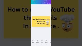How to create a Clickbait YouTube Thumbnail in 59 seconds on Canva! 🤯 #YouTubeShorts #Thumbnail