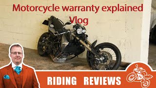 Motorbike warranty explained Vlog (lexmoto aura)
