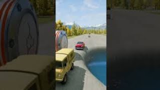 Cars vs Bollards | Big Water Pit | beamng | beamngdrive #beamng